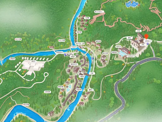 敖汉结合景区手绘地图智慧导览和720全景技术，可以让景区更加“动”起来，为游客提供更加身临其境的导览体验。